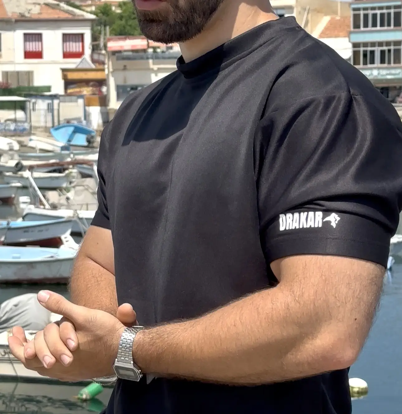 B&W Oversize T-Shirt Drakar - Image 6